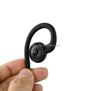 Auricular PTT Negro en Forma de G con Cancelación de Ruido, Micrófono con Clip para Walkie Talkie, para Comunicación de Seguridad, Compatible con Radio R7 - Product Image 2