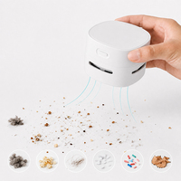 Aspirateur de bureau rechargeable à structure stable et résistant aux chocs pour le nettoyage des surfaces de l'ordinateur, des particules fines et des petits fragments.