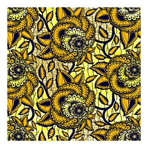 Venta al por mayor de tela de cera real, taparrabos de algodón, patrón de flores, cera africana, sombreros para fiesta y boda - Product Image 1