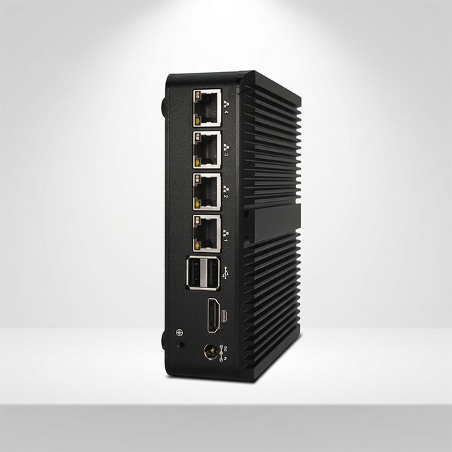 N100 4 Lan I226V Server 8GB DDR4 RAM 128GB Nv-me SSD Network Appliance Router Pfsense Firewall Fanless Mini PC in Stock