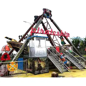 24 Sièges Parc d'attraction Funfair Thrill Theme Park Swing Viking Boat Amusement Equipment Pirate Ship Rides Pour Enfants Adultes