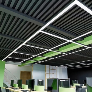 Luminaires suspendus linéaires LED modernes personnalisables pour intérieur, 20W, 30W, 40W, 50W, connectables, en <span class=keywords><strong>plastique</strong></span> Dali, à intensité variable, pour supermarché - Product Image 5