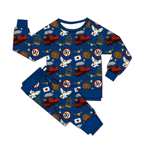 Ensembles bébé en bambou Ensembles de <span class=keywords><strong>sweat</strong></span>-shirts violets Ensembles de sport en bambou Ensembles de jogging écologiques pour enfants Ensembles de sport durables pour garçons - Product Image 4
