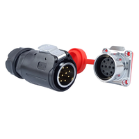 Enchufe de plástico impermeable LP24 M24 de 3/4/10/12/19/24 pines y conector de enchufe único de cuatro agujeros para Robot de automatización New Energy