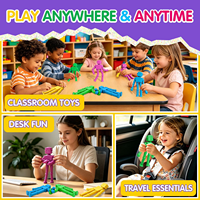 Jouets sensoriels en silicone personnalisés, lot de 4, pour soulager le stress, autisme, TDAH, enfants, cadeaux de Noël, jouets de voyage