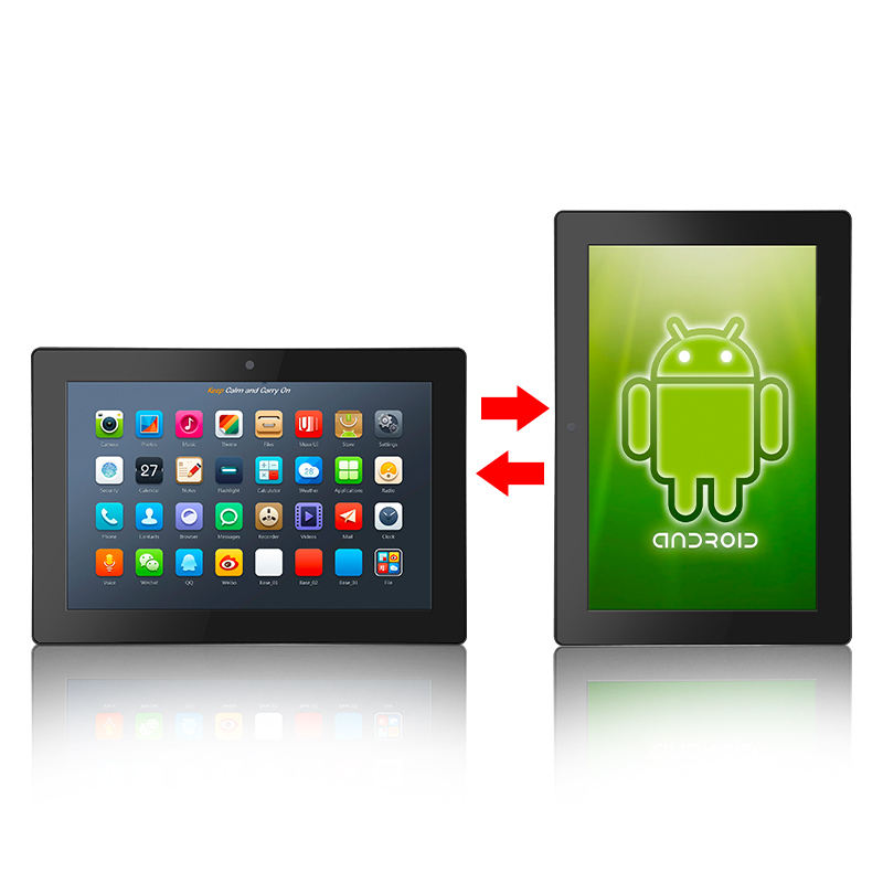10.1 Inch IP65 Pure Flat Industrial Capacitive Android All-in-One PC with RK3288 CPU 2G RAM 16G EMCC AMD Processor