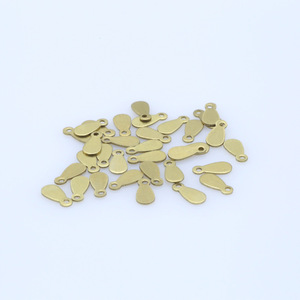 Pendentif en cuivre en forme de goutte d'eau, connecteurs avec marquage 925 pour la fabrication de bijoux DIY - Product Image 3