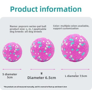 Katı kauçuk ETPU köpek oyuncak top Bite dayanıklı Molar yavru oyuncak çevre dostu Pet eğitim aracı için Golden Retriever - Product Image 3