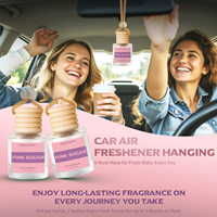 Pengharum Mobil Gantung Aroma Tahan Lama dengan Logo Kustom, Diffuser Minyak Esensial Portabel, Aroma Terapi, Penyegar Udara Mobil