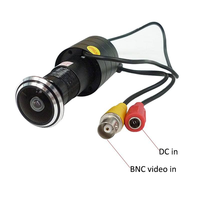 Caméra de surveillance de porte avec objectif fisheye AHD 1080P, grand angle 170-180 degrés, contrôle d'accès avec surveillance de porte sécurisée UTC
