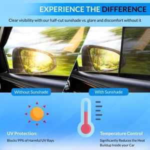 Autopect Side <b>Window</b> Sunshade Sock Screen-<b>Shade</b> (Pack of 2) Block Sun Rays to Keep Car Interior Cool and Comfortable Elastic - Product Image 2