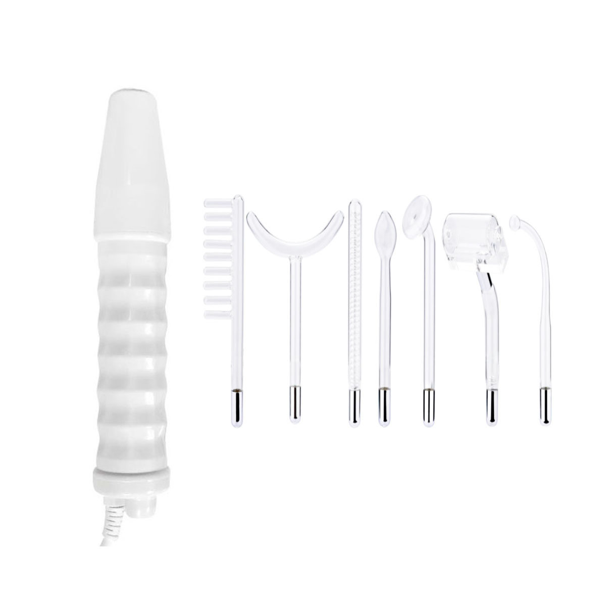 Портативный 7 в 1 фиолетовый луч Высокочастотный электрод палочка Электротерапия стеклянная трубка машина для лица