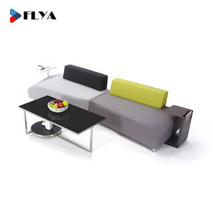 Área pública Colaboración Recepción Modular Sala de espera Asientos Oficina <span class=keywords><strong>Biblioteca</strong></span> Juego de sofá de tela - Product Image 2