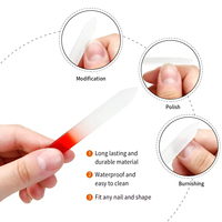JM Populaire – Outils professionnels de manucure et nail art de haute qualité, étui de luxe en cuir et verre pour lime à ongles avec logo personnalisé
