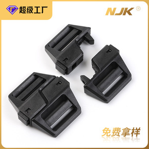 Plastic Side Release Buckle 25mm Black Durable Bag Backpack Accessory <b>Webbing</b> Nylon Adjustment Buckle - Product Image 5