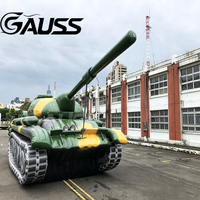 Char gonflable géant d'extérieur pour publicité promotionnelle, modèle de Panzer gonflable de simulation avec impression UV