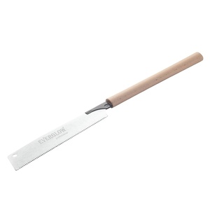 Scie à traction japonaise scie à main 10.5 pouces <span class=keywords><strong>Kataba</strong></span> lame tranchante à bord unique pour le travail du bois plomberie bricolage avec poignée en rotin dents fines - Product Image 3