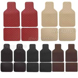 Tapis de sol de voiture universels en PVC, 4 pièces, imperméables, protège-pieds, anti-dérapants, pour les déversements, les chiens, les animaux domestiques, tapis avant et arrière - Product Image 2