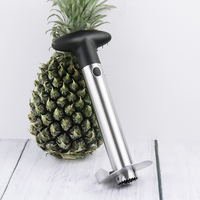 Trancheuse d'ananas manuelle en acier inoxydable robuste coupe-fruits et légumes de cuisine à domicile facile Logo personnalisé pour hôtels maisons