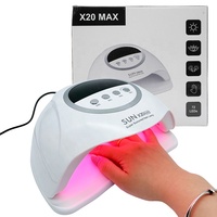 Lampe UV portable avec poignée de transport, 54W, 72 LED, lampe de séchage professionnelle pour la manucure en gel, pour salon et bricolage à domicile