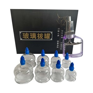 طقم علاج زجاجي عالي الجودة مكون من 8 قطع لعلاج الحجامة - Product Image 2