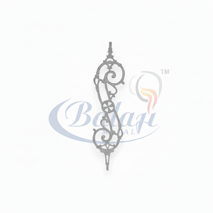 Barandilla de Escalera Arquitectónica de Hierro Fundido en Espiral de 10 mm de Grosor, 31.75 Pulgadas de Alto, Moderna, Decorativa, Sin Marco, Resistente al Óxido/Agua - Product Image 1