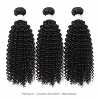 Extensions de cheveux humains brésiliens bouclés crépus 12A, 100 % vierges non traités, tissage de cheveux naturels noirs