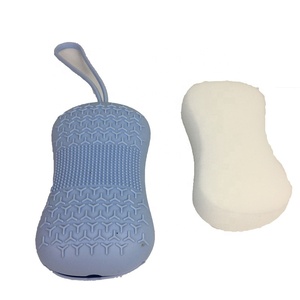 Molle Del <span class=keywords><strong>Silicone</strong></span> spazzola di Pulizia Della Pelle Del Corpo Esfoliante <span class=keywords><strong>Bagno</strong></span> polpa di <span class=keywords><strong>Spugna</strong></span> - Product Image 4