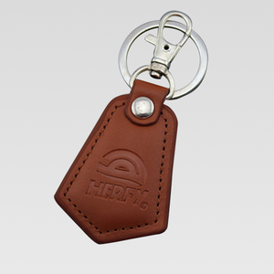 Leather <strong>Keyfob</strong> Custom <strong>Rfid</strong> <strong>Keyfob</strong> TK4100/EM4100 <strong>Keychain</strong> Key Tags - Product Image 2