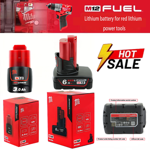 Batería Recargable de 12V para Herramientas <span class=keywords><strong>Milwaukee</strong></span>, 12V 3.0AH 5AH 6AH, Precio Directo de Fábrica, Certificación CE - Product Image 3