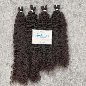 SUPER VENTE 2025 Nouveau Produit Extension de Cheveux Bouclés Birmans à la Vapeur Trame de Cheveux en Stock Prêt à Expédier Vietnamien - Product Image 1