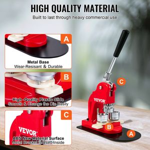 1.25 \ "32 Mét huy hiệu pin nút Maker Máy 500 miễn phí bộ phận Báo Chí Chất lượng cao nút Máy làm - Product Image 4