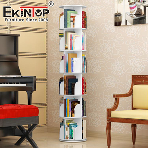 Ekintop Kệ Sách Sáng Tạo Tiết Kiệm Không Gian Gia Dụng Đơn Giản Thiết Kế Mới Kệ Sách Xoay Quanh Trẻ Em - Product Image 4