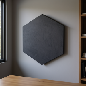 Panel Acústico Decorativo Hexagonal Plano para Absorción de Sonido con Fibra de Poliéster 100% NRC 0.5 para Hogar y Oficina - Product Image 3