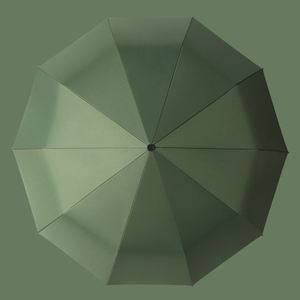 Paraguas Publicitario Automático de Fibra Negra con 10 Varillas, Protección UV, Diseño Reforzado Anti-Tormenta, Mango de Goma, Regalo Empresarial, Grande - Product Image 4