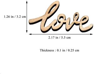 أحرف خشبية مجوفة تصنعها بنفسك بحجم قابل للتخصيص لتزيين عيد الحب - Product Image 4