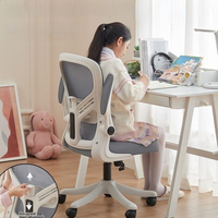 Chaise de bureau pliable confortable avec accoudoir et support lombaire pour enfants