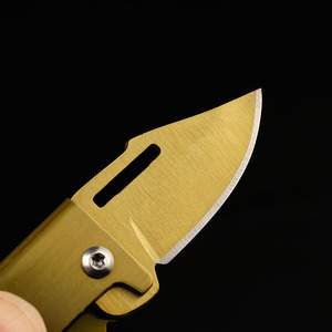 LFEDC fábrica gran oferta al por mayor EDC Acero inoxidable Color oro Mini plegable llavero cuchillo con abrebotellas - Product Image 6
