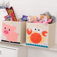 Grande boîte de rangement pliable en tissu Oxford pour vêtements, sous-vêtements, chaussettes, jouets, mignonne boîte de rangement pour enfants, boîte de rangement pour jouets
