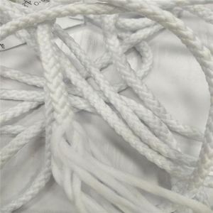 Cordón de Macramé Redondo Blanco de 6 mm, 100% Poliéster, para Bolsos, Prendas, Zapatos y Textiles para el Hogar, en Oferta - Product Image 1