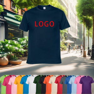 T-shirts décontractés pour hommes en coton 100% écologiques, grande taille, fabrication en gros, impression sérigraphique personnalisée du logo - Product Image 2