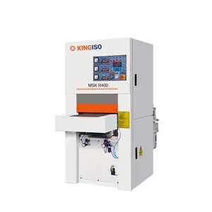 KINGISO Cabinet Door Mdf Plywood Woodwork Calibrate Wide Belt Sander Sanding Machine For Wood