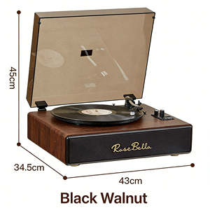 Hot Sale Multifunctional Turntable Record Player 5.3 <b>USB</b> FM Retro BT Record Player Radio Vintage Remote <b>Control</b> Home Audio Decor - Product Image 2