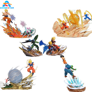 Avec Lumière <span class=keywords><strong>DBZ</strong></span> Majin <span class=keywords><strong>Buu</strong></span> Son Goku Frieza Piccolo Battles Manga Collection Modèle Poupée PVC Anime Figure Statues Jouets Pour Enfants - Product Image 1