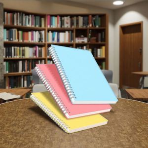 Wholesale A5 <b>Spiral</b> <b>Bound</b> <b>Notebooks</b> PVC Soft Paper Cover Business Office Student Use Advertising Coil Design - Product Image 2