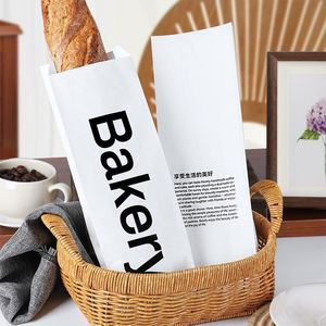 Wholesale Inventory Eco Friendly Oil Proof Toast Bakery Bread Packaging Pouch Plastic <b>Bag</b> with Window Kraft Paper - Product Image 2