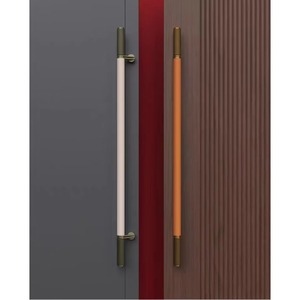 Poignée de porte en cuir brossé bronze pour hôtel, robuste, pour entrée principale, idéale pour les portes en verre ou en bois de grande taille - Product Image 4