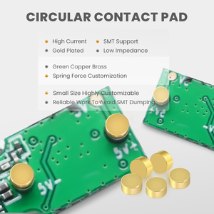 Aanpassen Diameter 3Mm Reel Verpakking 5V 2a 12v2a Smt Vergulde Hoogte 2Mm Smt Pogo Pin Contact Pad - Product Image 2