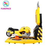 Machine d'arcade simulateur de conduite de moto avec écran 22 pouces, à monnayeur, pour centre de jeux de parc d'attractions