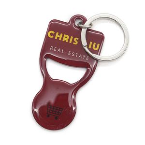 <b>Customized</b> Token Trolley Coin Shopping Cart Trigger <b>Keychain</b> Unlock Key Keyring - Product Image 6